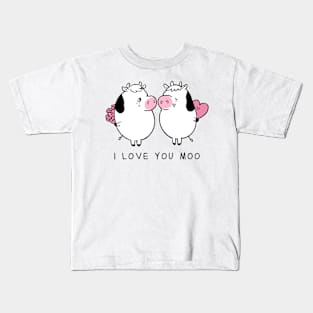 I Love You Moo Kids T-Shirt